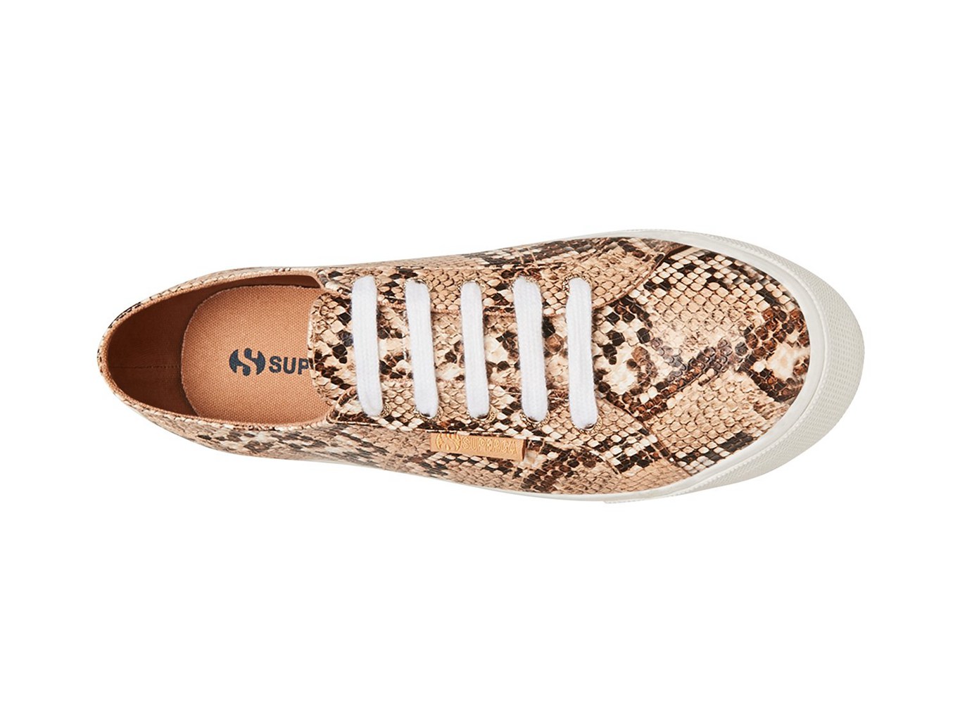 Superga Plataforma Mujer Marrones/Serpent - 2790 Snakepufanw - 398125IFG